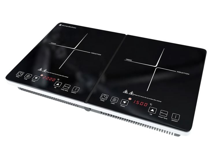 KitchenBrothers 2 pits inductie kookplaat - RVS