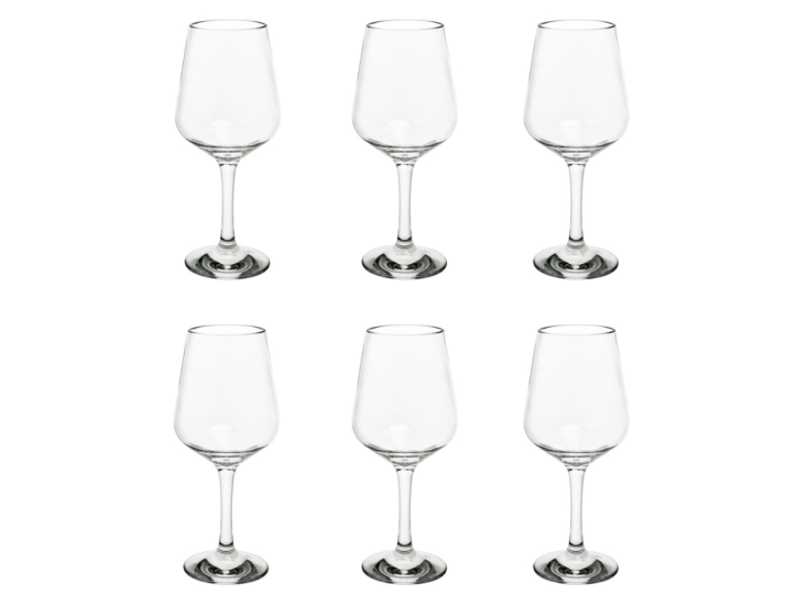 By Caryl 380 ml kunststof wijnglazen - Set van 6