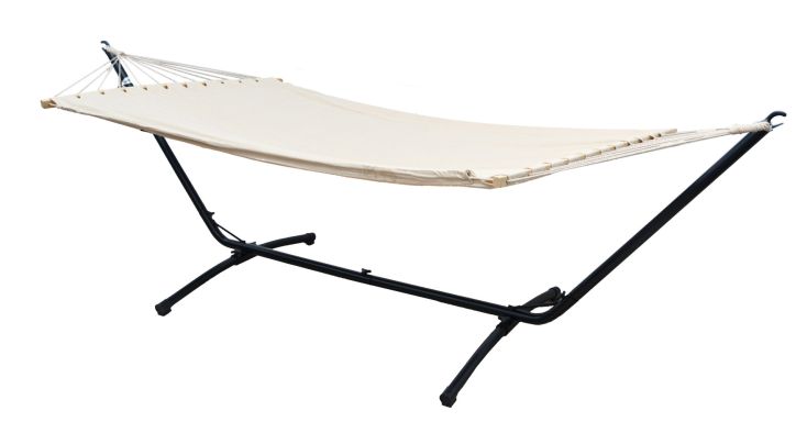 AMANKA 200 x 120 cm hangmat met frame - White