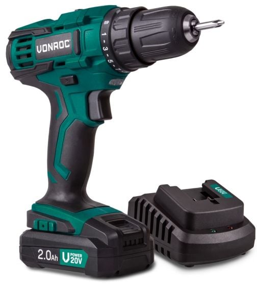 VONROC VPower 20V complete set accuboormachine