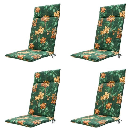 Madison Lua green Tuinstoelkussen - Set van 4