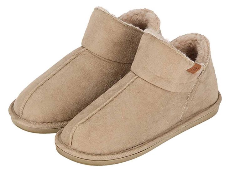Apollo dames sloffen - Suede Beige