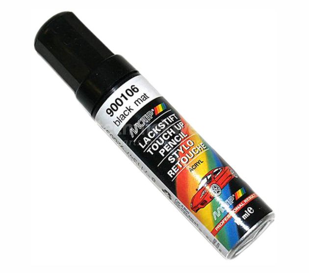 Motip zwart mat 12ml lakstift