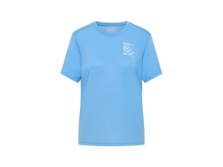 Jack Wolfskin Vonnan Graphic dames shirt - Mid Blue
