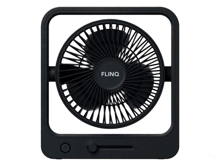 FlinQ Oplaadbare tafelventilator - Black