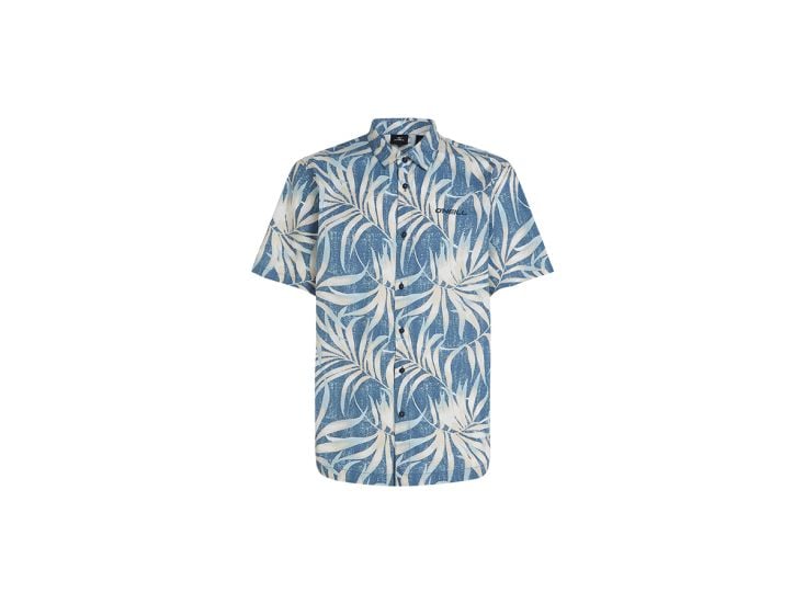 O'Neill Print heren overhemd - Blue Dipped Leaves