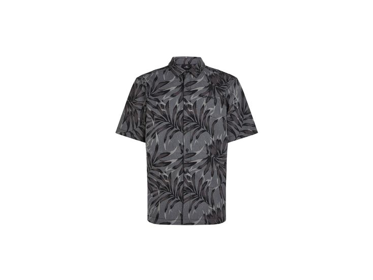 O'Neill Print heren overhemd - Black Dipped Leaves
