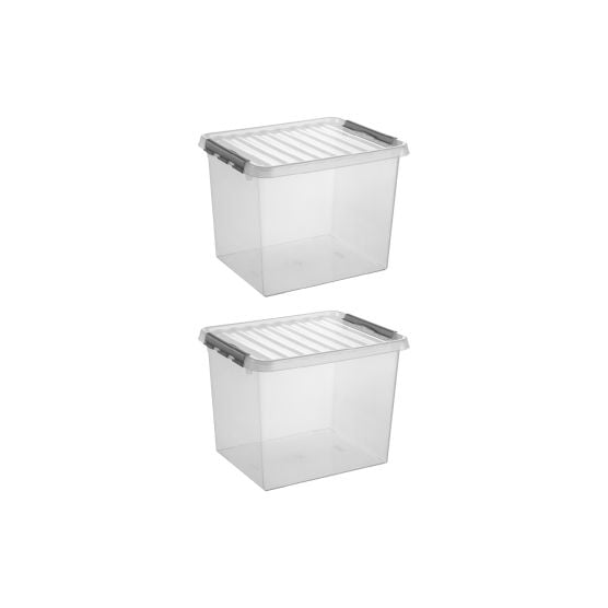 Sunware Q-line 52 liter set van 2 opbergboxen
