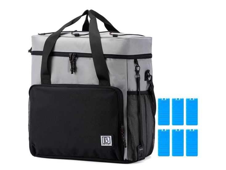 Brisby 4-laags geïsoleerde 40 liter koeltas - Grey