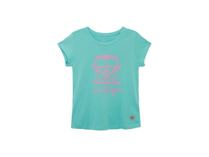 Van One Flower Bulli dames T-Shirt - Pool Blue