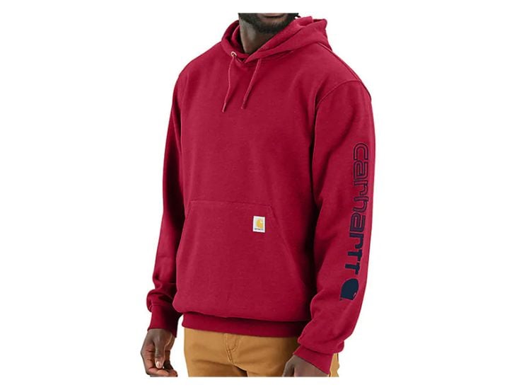 Carhartt Logo Graphic Heren Sweatshirt - Industry Red