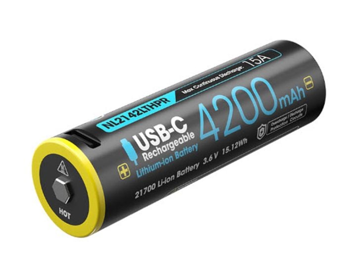 Nitecore NL2142LTHPR Oplaadbare 21700 Li-Ion batterij - 4200mAh