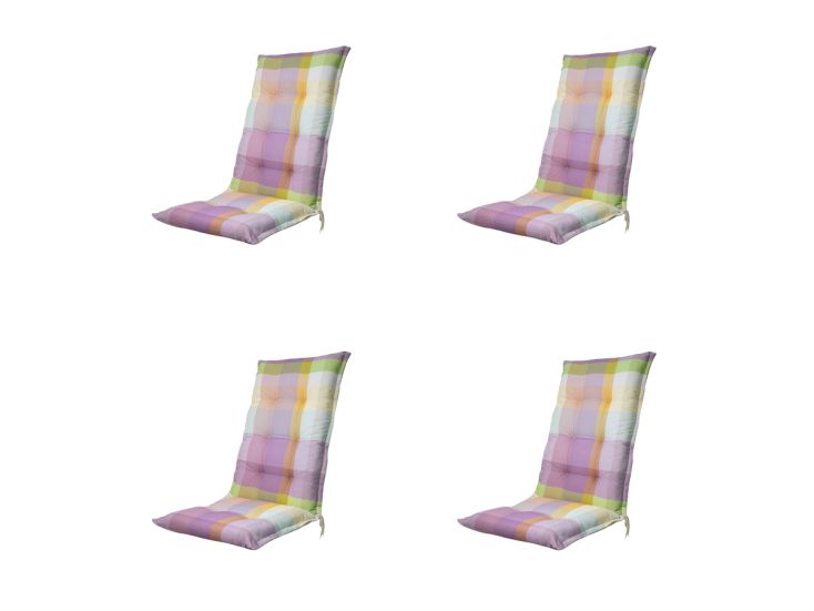 Madison Sya purple Tuinstoelkussen - Set van 4