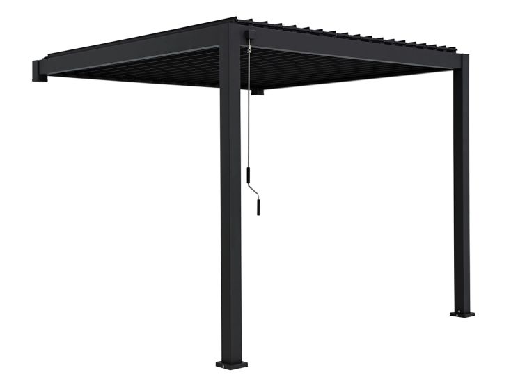 Mirador Classic 300 x 400 cm muur overkapping - antraciet