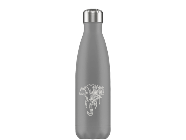 FLASKE 500 ml RVS Drinkfles - Elephant Stone
