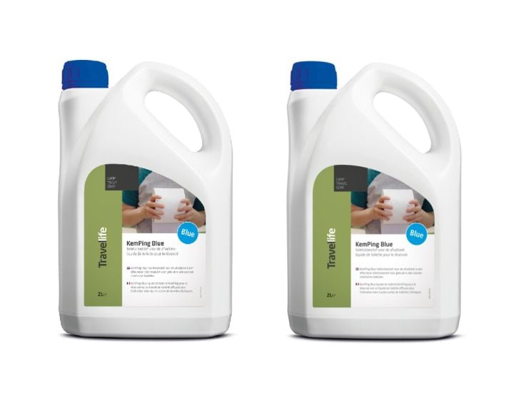 Travellife KemPing Blue 2 liter toiletvloeistof - set van 2