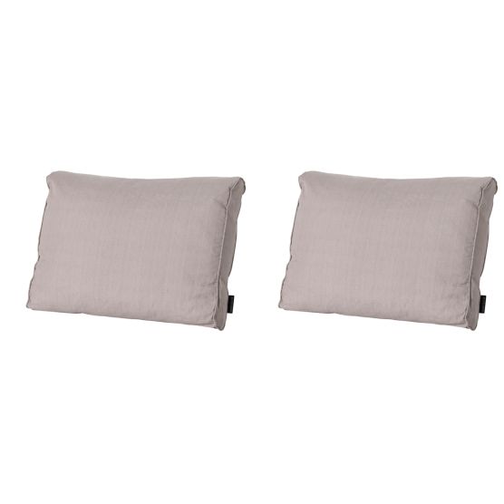 Madison Basic taupe Rugkussen - Set van 2