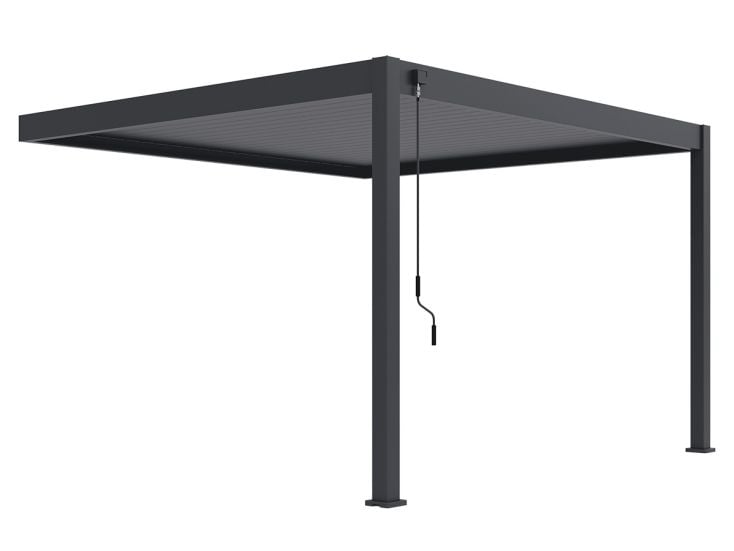 Orion Deluxe 360 x 400 cm muur terrasoverkapping - Anthracite