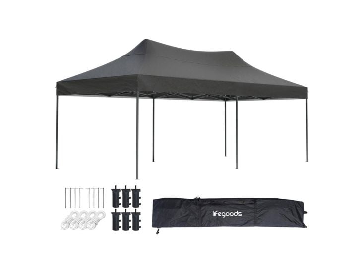 LifeGoods 3x6 m partytent  - Anthracite