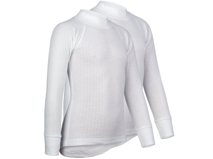 Avento Thermoshirt Lange Mouw Junior 2 pack - Wit