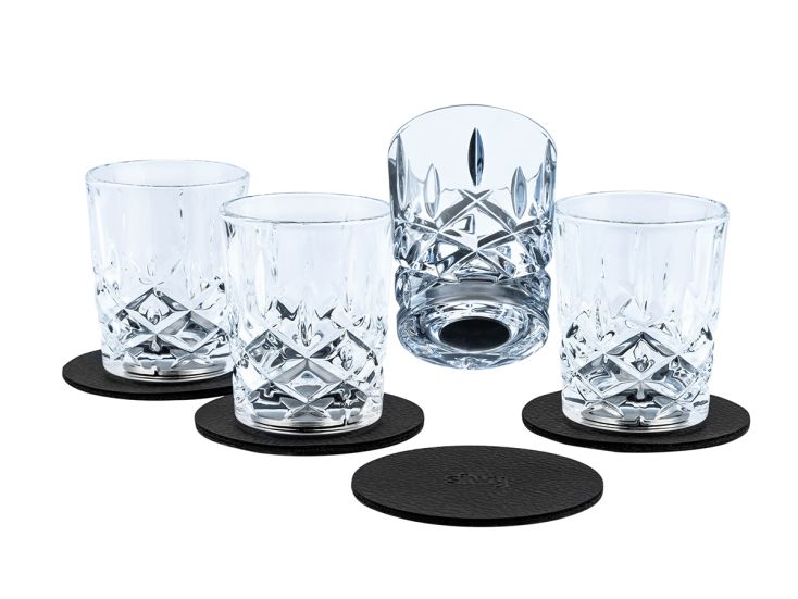 Silwy set van 4 Shot Magneet-Kristallen glazen