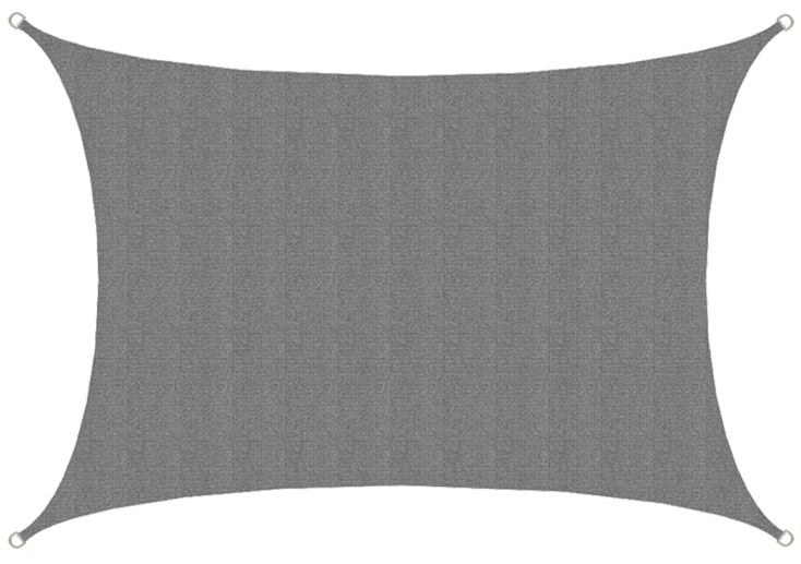 AMANKA 4 x 3 HDPE schaduwdoek - Grey