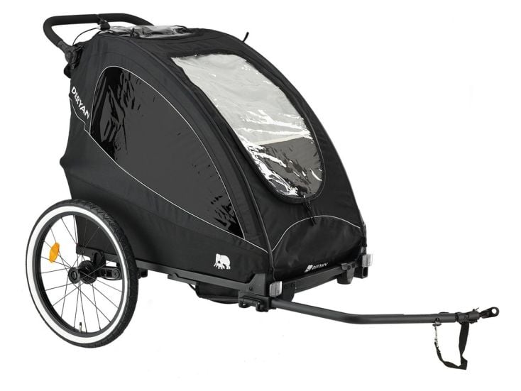 Deryan Luxe 3-in-1 fietskar - Black