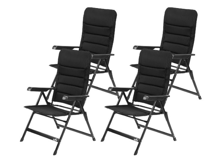 Bardi 7 standen Black luxe klapstoel - set van 4