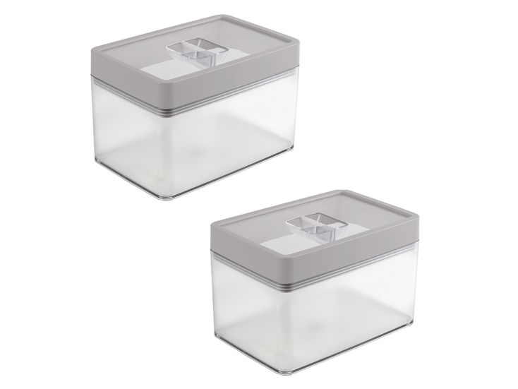 Sunware Sigma home 1,65 liter set van 2 voorraadbussen - Grey