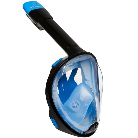Atlantis Full Face Mask Zwart L/XL Volwassenen Snorkelmasker