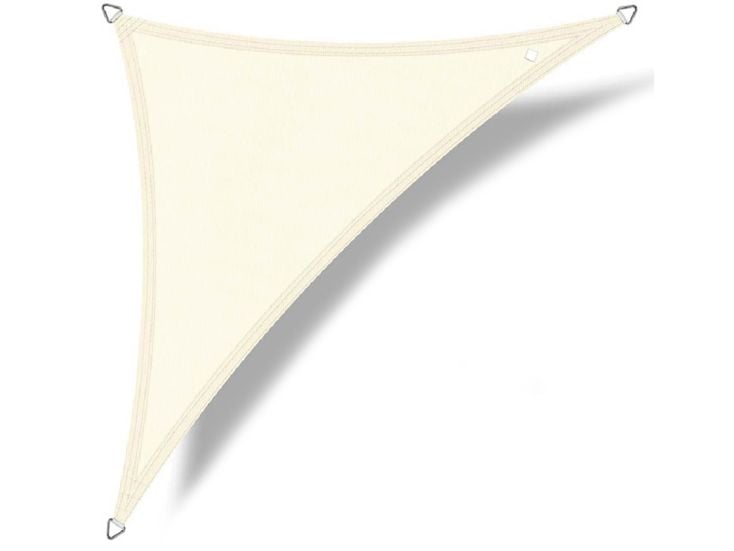 Buitenkado 2.5x3.5 crème waterdicht schaduwdoek driehoek
