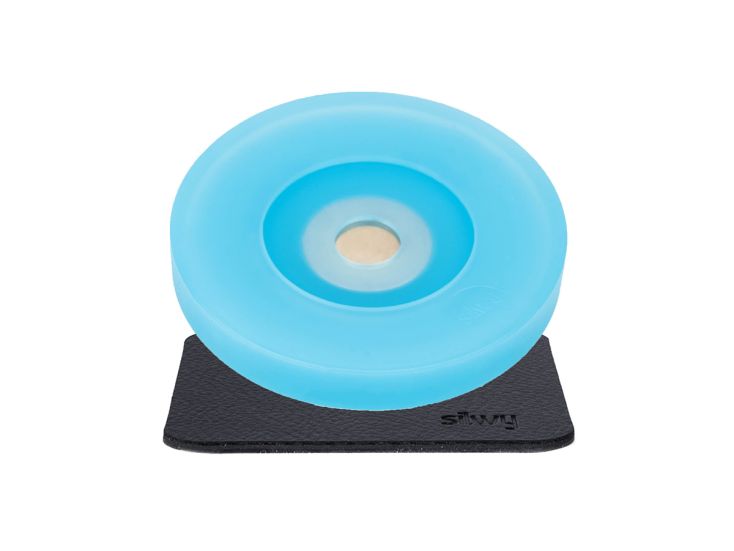 Silwy steelglas magnetische condoom met pad - Blue