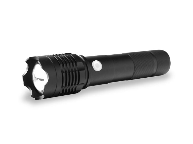 FlinQ oplaadbare LED zaklamp - Black