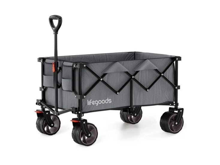 LifeGoods XL 200L bolderkar - Grey