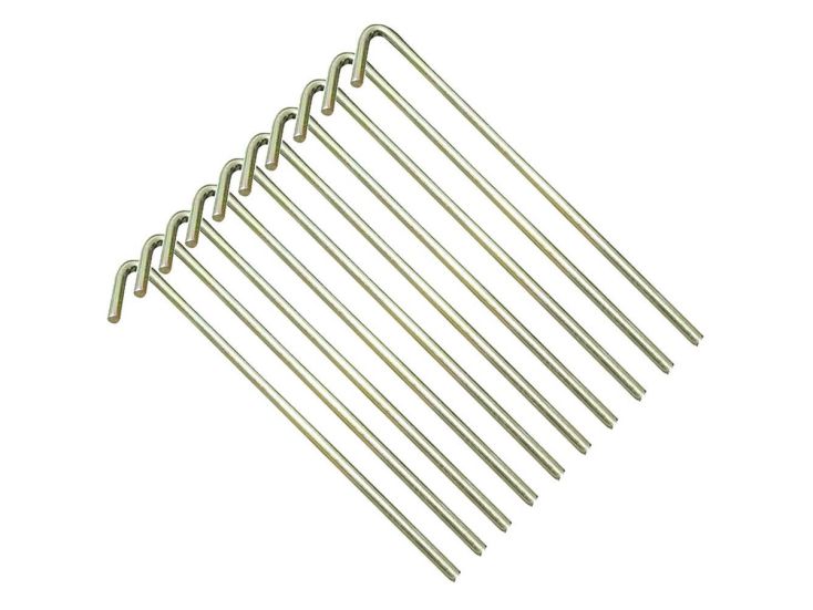 High Peak 18 cm stalen tentharingen - Set van 10