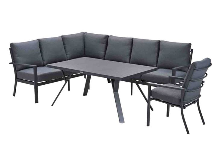 Garden Impressions Senja 4-delige lounge-diningset - Mystic grey