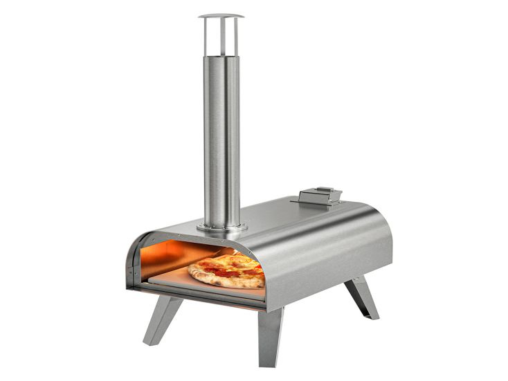 KitchenBrothers RVS hougestookte pizzaoven
