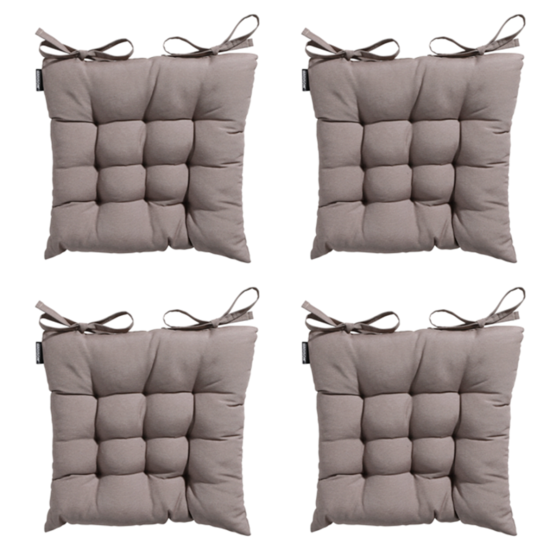 Madison Panama taupe Zitkussen - Set van 4