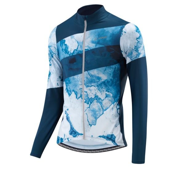 Löffler Floes Blue heren lange mouwen wielrenshirt