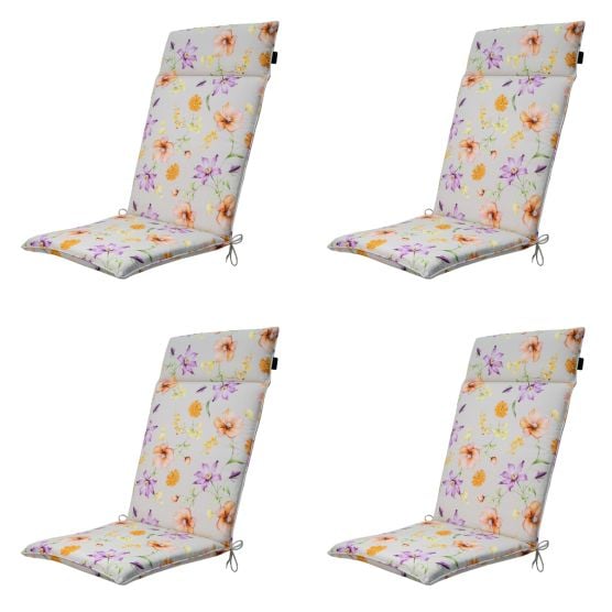 Madison Florina purple Tuinstoelkussen - Set van 4