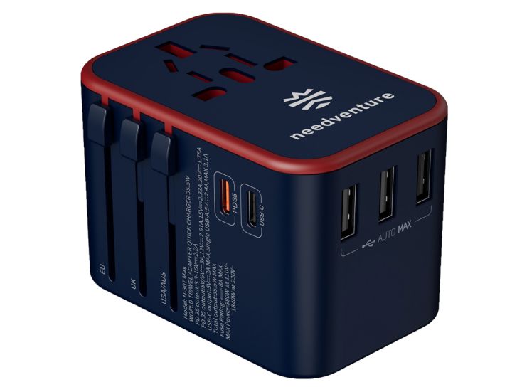 Needventure Classic wereldstekker - EU USA AUS UK