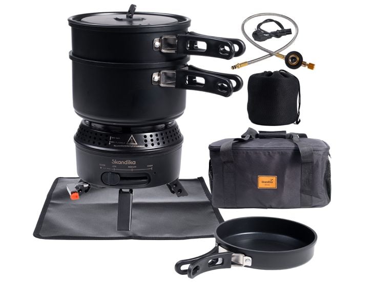 Skandika Rask hybride gas-elektrische barbecue set - Black