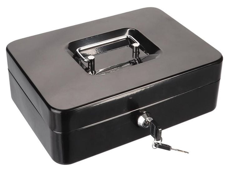 Perel BG70051 geldkistje met 2 sleutels