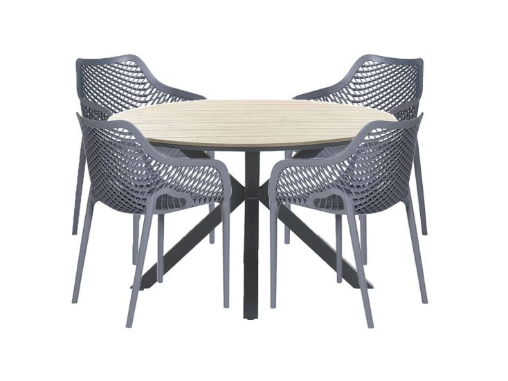 Garden Impressions Air XL Tulli light teak 5-delige tuinset
