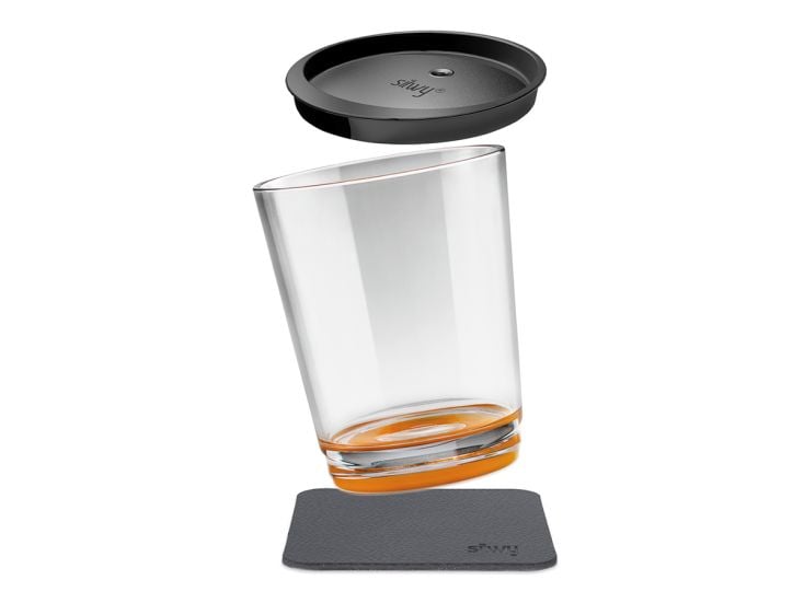 Silwy Triple magnetische drinkbeter - Orange