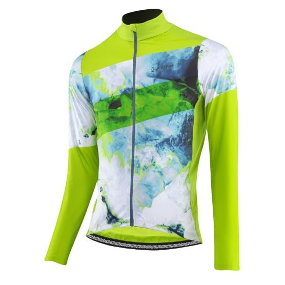 Löffler Floes Green heren lange mouwen wielrenshirt
