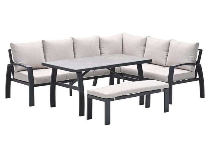 Garden Impressions Vasano rechts lounge-diningset - black