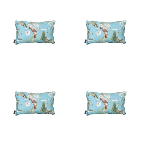 Madison Grasse aqua Sierkussen - Set van 4