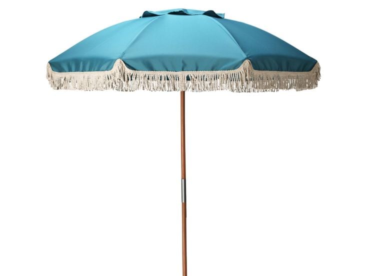 HIXA parasol met houtenpaal - Blue