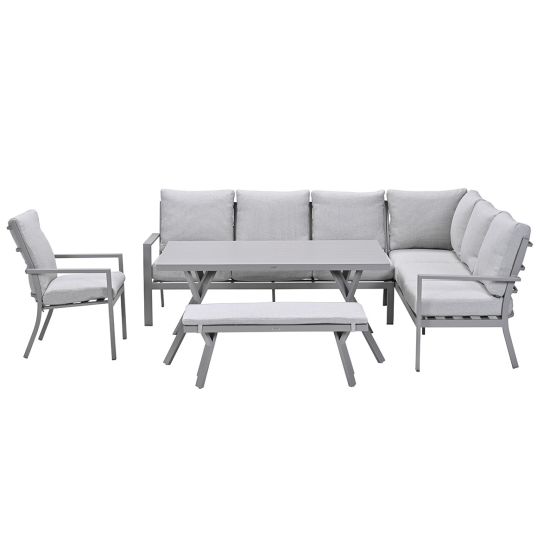 Garden Impressions Senja valley sand - 5-delige loungediningset